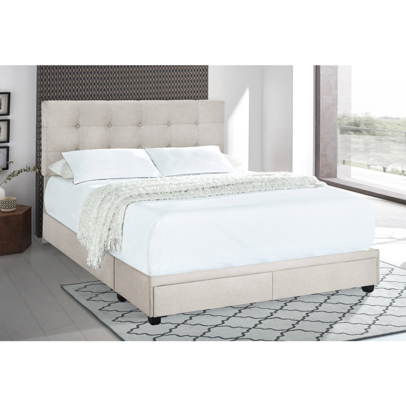 Zipcode Design™ Ronnie Tufted Upholstered Low Profile Storage Platform Bed & Reviews Wayfair